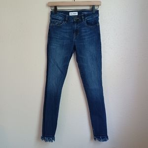 DL1961 Denim Margaux Instasculpt Ankle Skinny Dark Wash Size 24